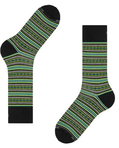 Burlington Burlington Square Stripe Socks - Black