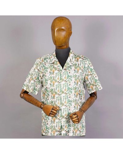 None Of The Above Camicia Bowling Shirt - Green