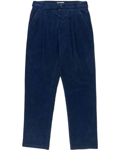 Oliver Spencer Belted Trousers - Blue
