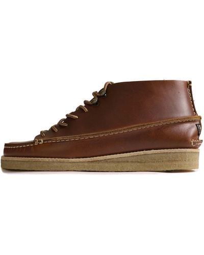 Yogi Footwear Fairfield Leather Lace Up Boot - Brown
