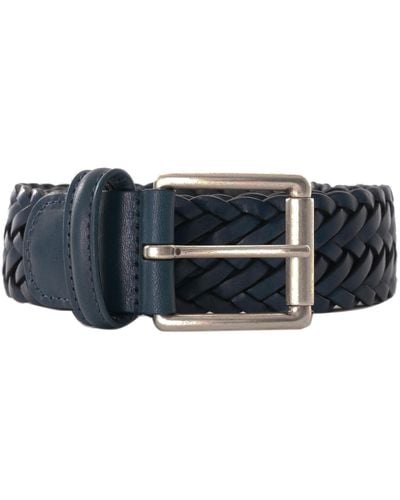 Anderson's Anderson Woven Leather Belt - Blue