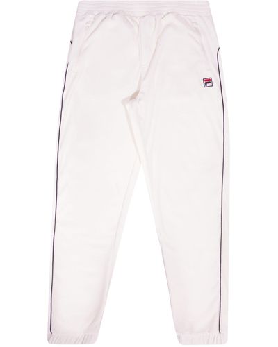 Fila Lewis Velour Trousers - Marshmallow - White