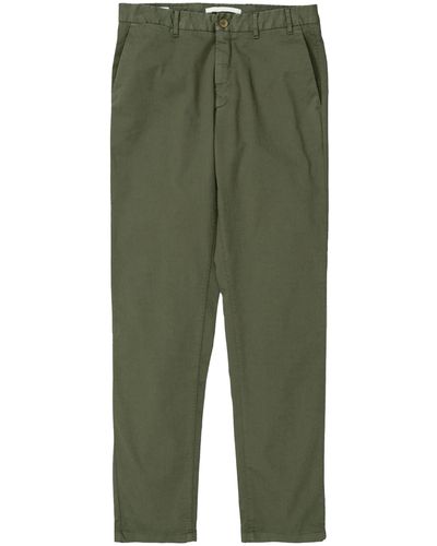 Norse Projects Aros Slim Light Stretch Trousers - Green