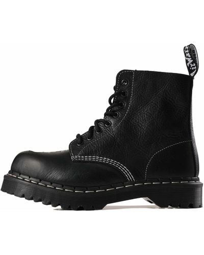 Dr. Martens 1460 Pascal Bex Steel Toe Leather Boots - Black