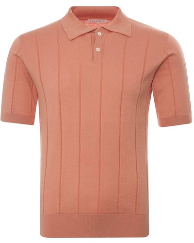 Far Afield Jacobs Short Sleeve Polo - Orange