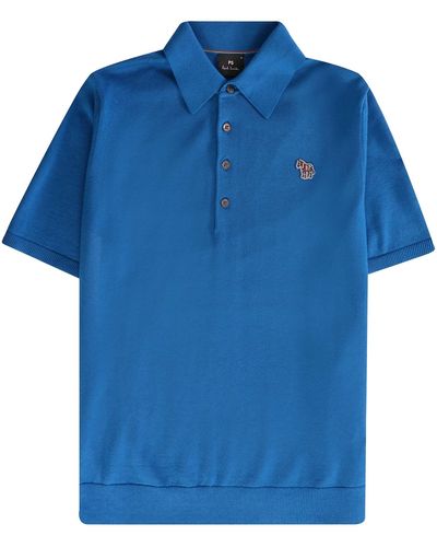 Paul Smith Short Sleeve Polo Shirt - Blue