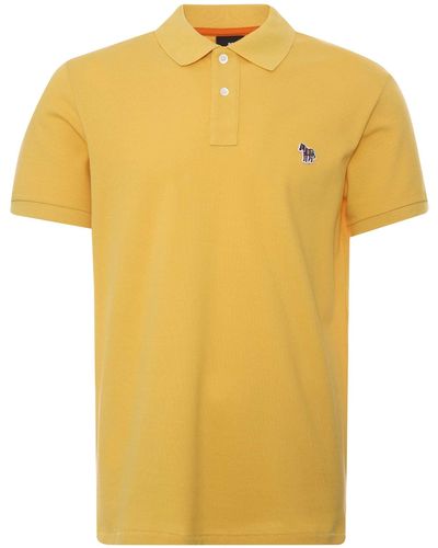 Paul Smith Zebra Logo Cotton Polo Shirt - Gold - Yellow