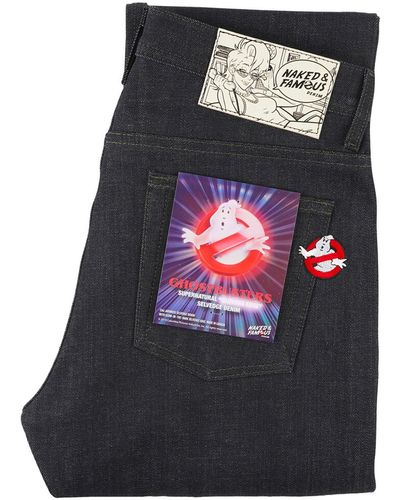 Naked & Famous Ghostbusters Supernatural Selvedge - Blue