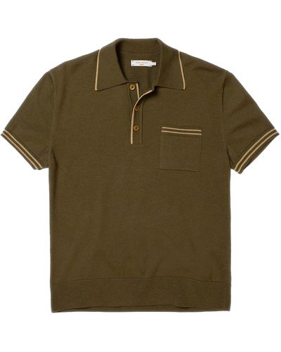 Nudie Jeans Frippe Polo Club Shirt - Green
