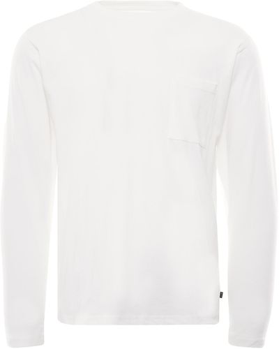 Snow Peak Printed Long Sleeve T-shirt Sp Camping Gear Logo - White