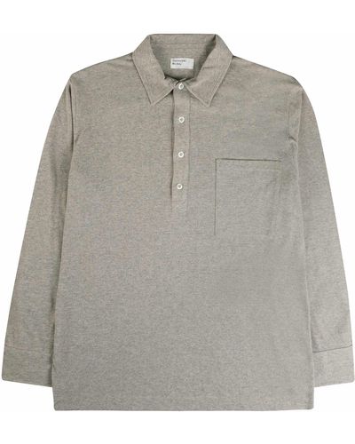 Universal Works Pullover Long Sleeve Shirt - Grey