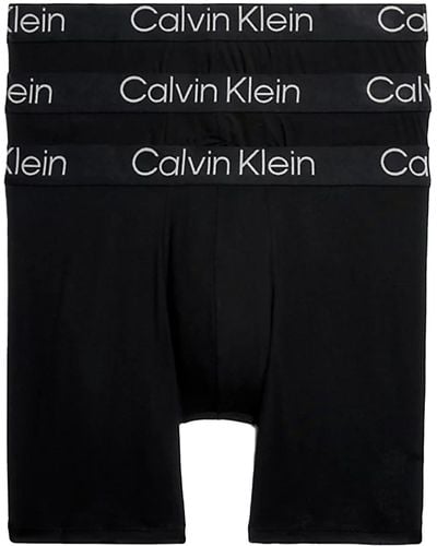 Calvin Klein 3 Pack Boxer Briefs - Black