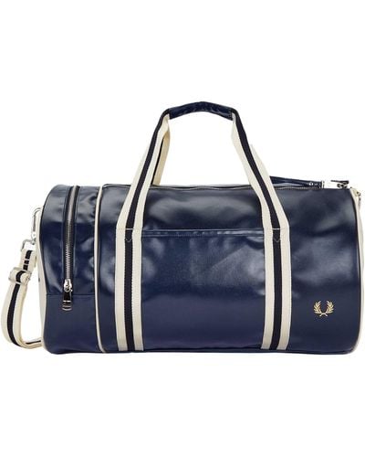 Fred Perry Classic Barrel Bag - Blue