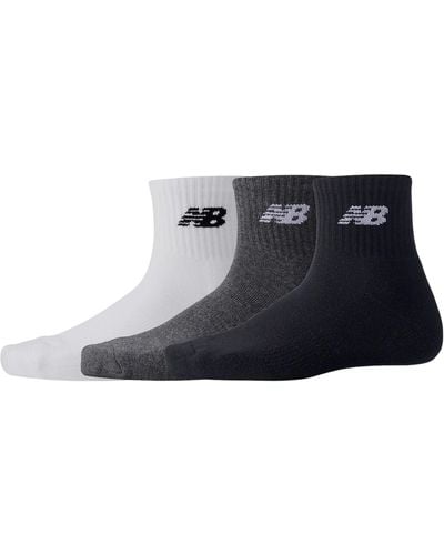 New Balance 3 Pack Everyday Ankle Socks - Blue
