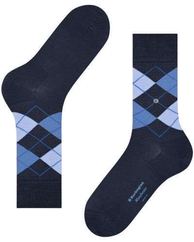 Burlington Manchester Socks - Blue