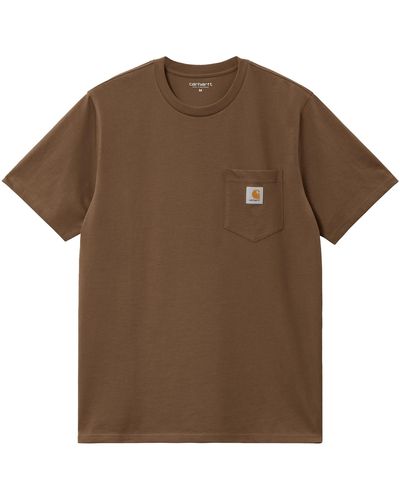 Carhartt Short Sleeve Pocket T-shirt - Brown