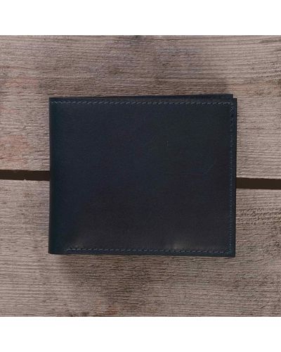 None Of The Above Leather Bill Fold Wallet - Black