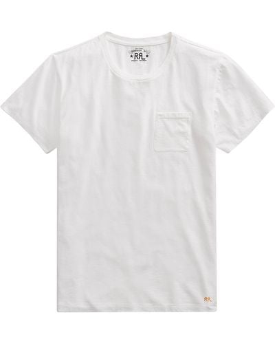 RRL Jersey Pocket T-shirt - White