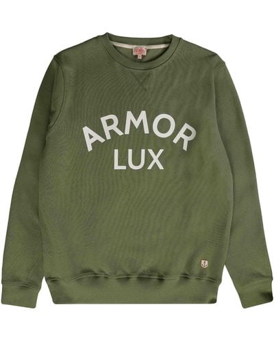 Armor Lux Logo Sweatshirt - Military - Green
