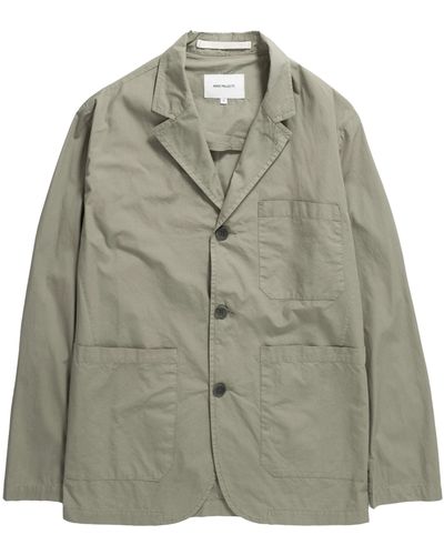 Norse Projects Nilas Typewriter Work Jacket - Green
