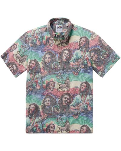 Reyn Spooner Bob Marley Shirt - Blue