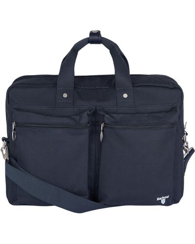 Barbour Cascade Three-way Laptop Bag - Blue