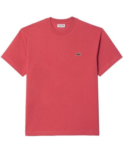Lacoste Classic Fit Cotton Jersey T-shirt - Red
