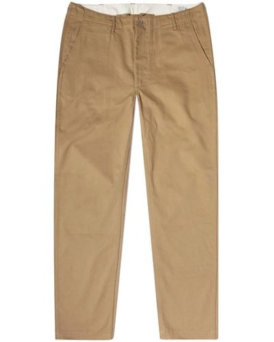Orslow Slim Fit Army Trousers - Natural