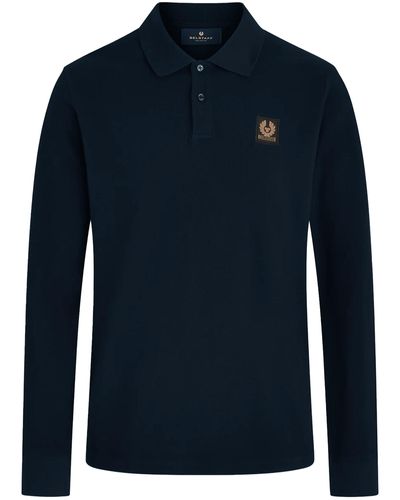 Belstaff Long Sleeve Polo Shirt - Blue