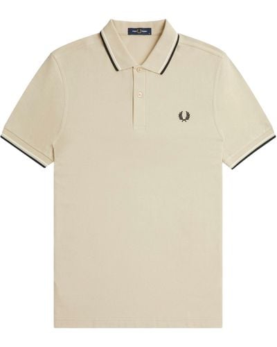 Fred Perry M3600 Twin Tipped Polo Shirt - Natural