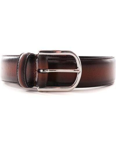 Anderson's Polished Leather Belt - Brown
