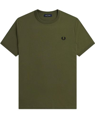 Fred Perry Ringer T-shirt - Green