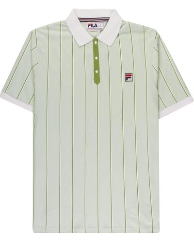 Fila Brett Double Stripe Polo Shirt - Green