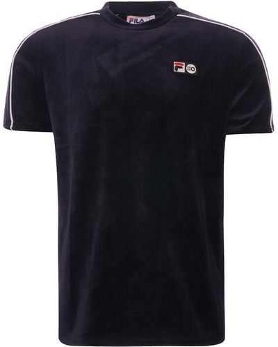 Fila 110 Velour Hector T-shirt - Black