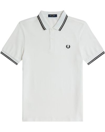 Fred Perry M3600 Twin Tipped Polo Shirt - White