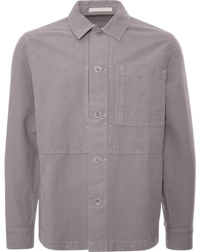 Norse Projects Kyle Cotton Linen Shirt - Warm Grey