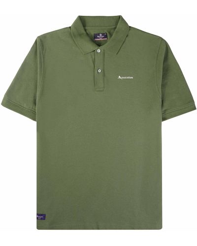 Aquascutum Logo Polo Shirt - Green