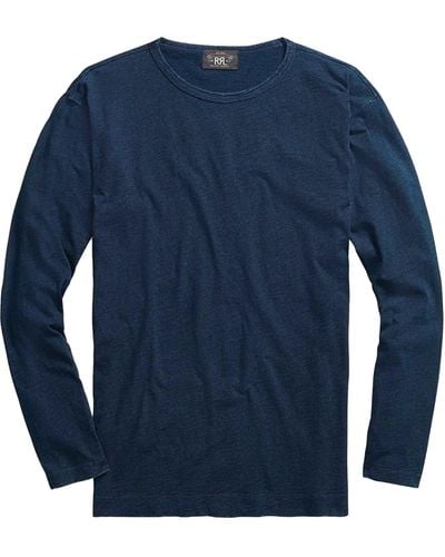 RRL Long Sleeve T-shirt - Blue
