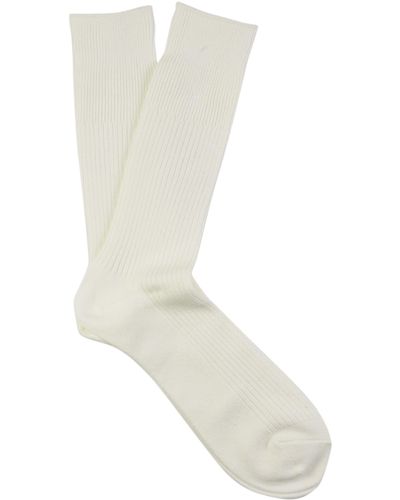 Anonymous Ism Draylon Brilliant Crew Socks - White