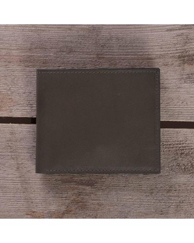 None Of The Above Leather Bill Fold Wallet - Brown