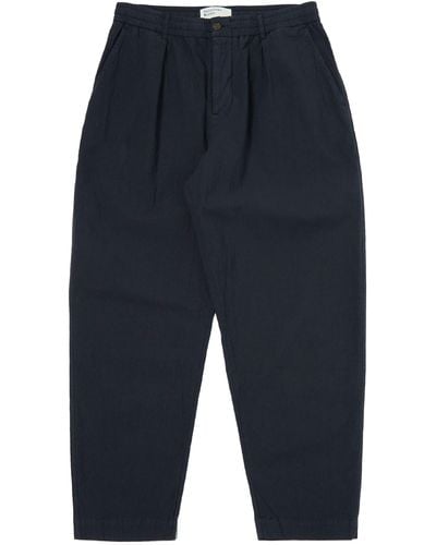 Universal Works Pleated Track Pant - Blue