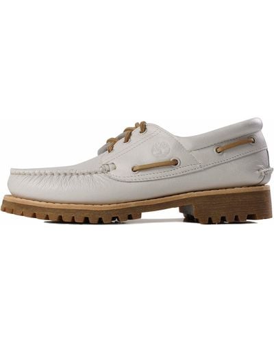 Timberland Authentic Handsewn Boat Shoes - White