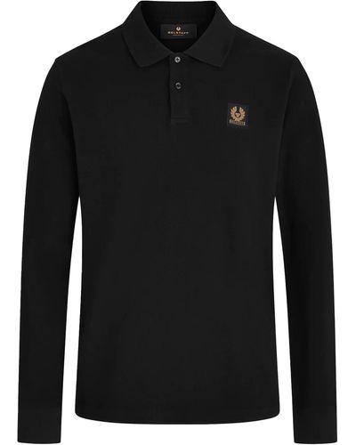 Belstaff Long Sleeve Polo Shirt - Black