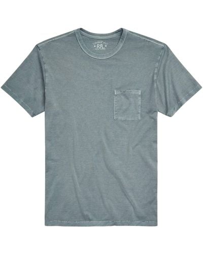 RRL Garment-dyed Pocket T-shirt - Blue