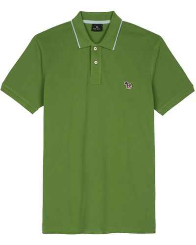 Paul Smith Slim-fit Zebra Logo Polo Shirt - Green