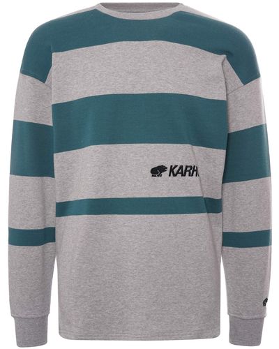 Karhu Uni Stripe Sweatshirt - Heather Grey/june Bug