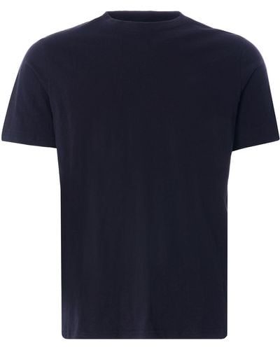 None Of The Above Middleton Slub Cotton T Shirt - Blue
