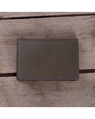 None Of The Above Leather Card Wallet - Brown