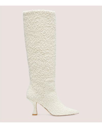 Stuart Weitzman Xcurve 85 Slouch Boot The Sw Outlet - White