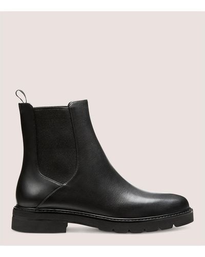 Stuart Weitzman Dylan Leather Chelsea Boot - Black